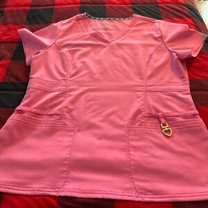 Women's Koi Scrub Top NWT